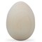 Flat-Bottomed Linden Wooden Egg Unfinished DIY Craft 2.5 Inches